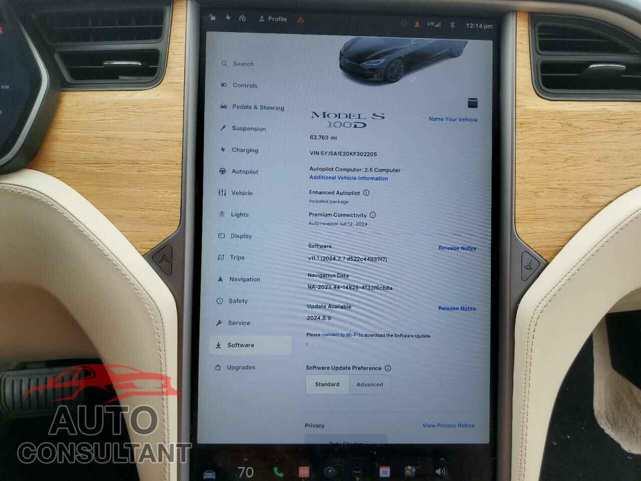 TESLA MODEL S 2019 - 5YJSA1E20KF302205