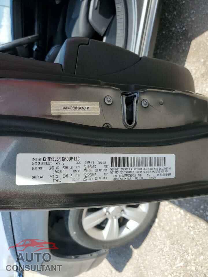 JEEP COMPASS 2012 - 1C4NJDEB6CD650291