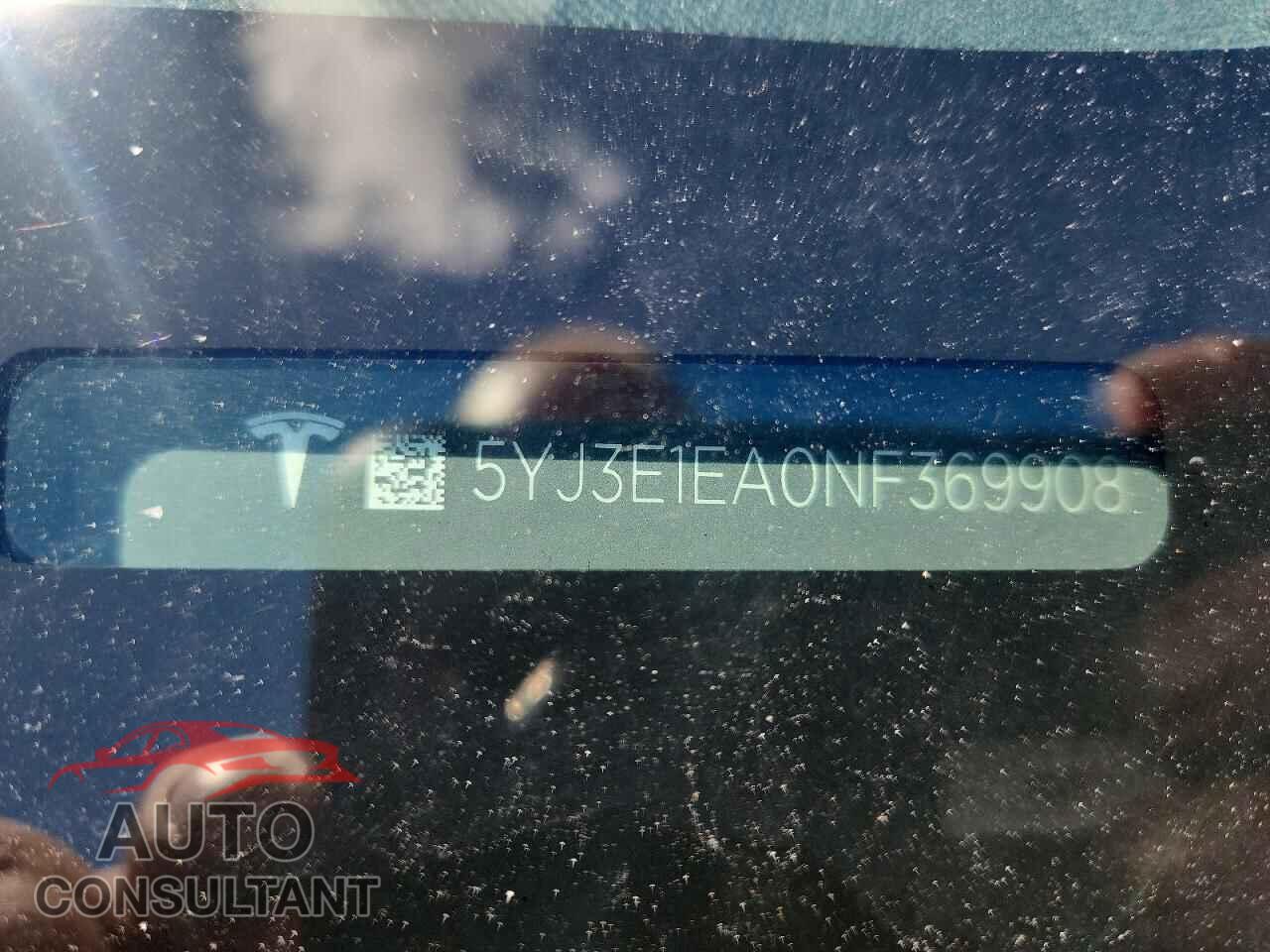 TESLA MODEL 3 2022 - 5YJ3E1EA0NF369908