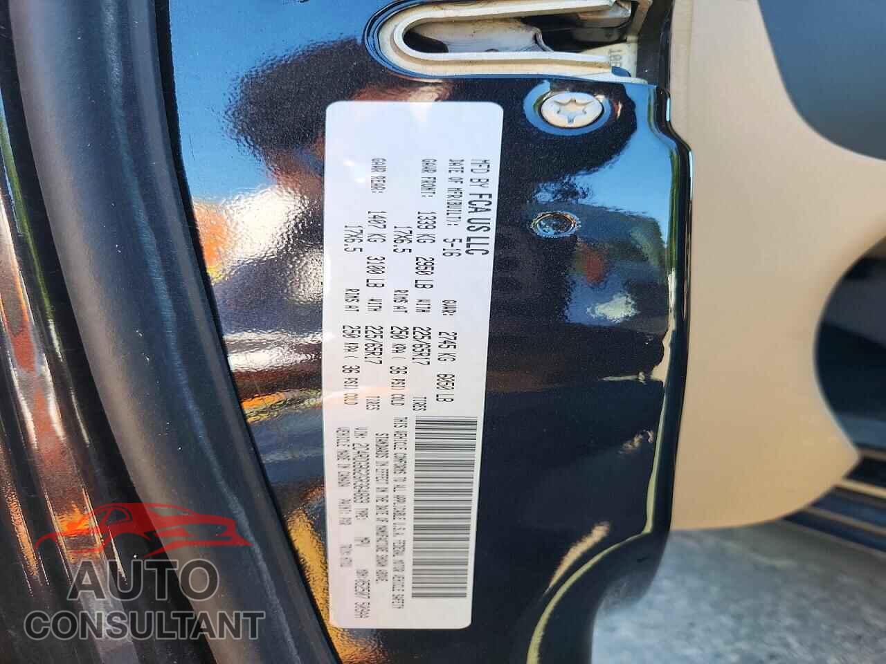 DODGE CARAVAN 2016 - 2C4RDGBG2GR364869