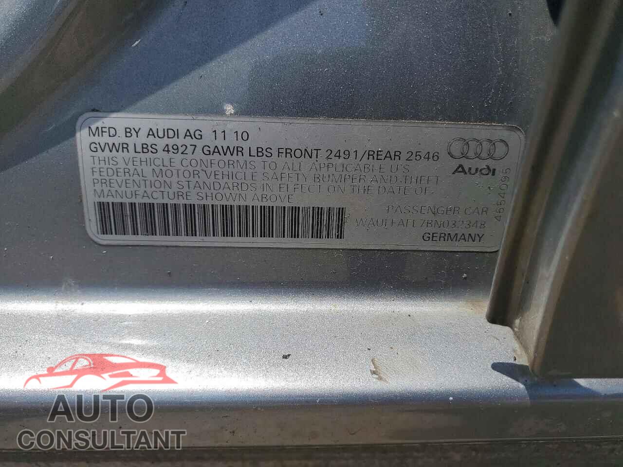 AUDI A4 2011 - WAUFFAFL7BN032348