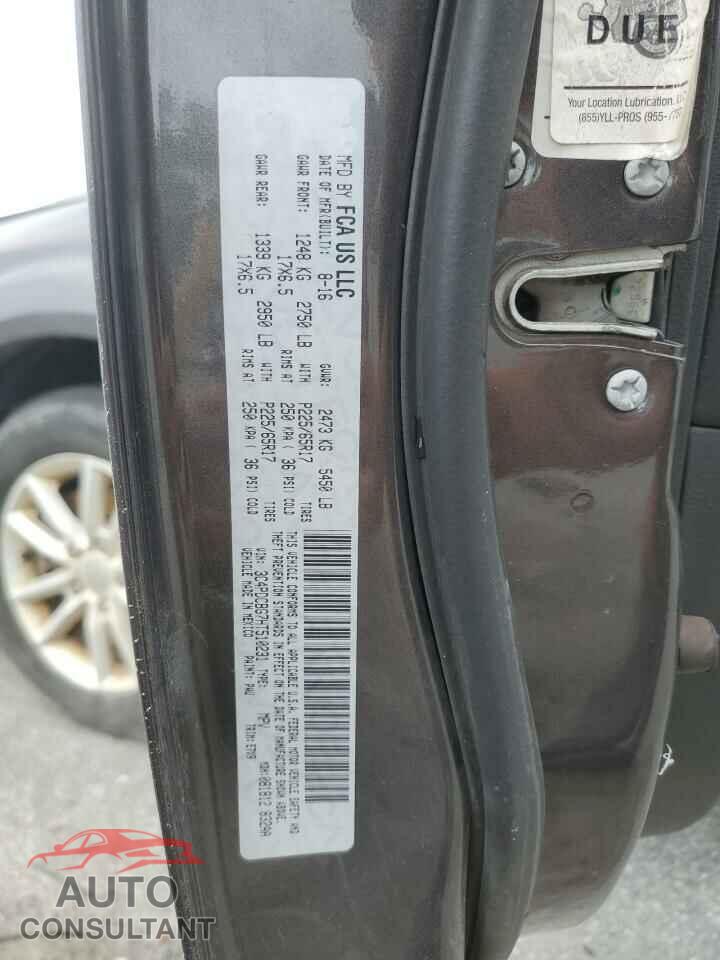 DODGE JOURNEY 2017 - 3C4PDCBG7HT510231