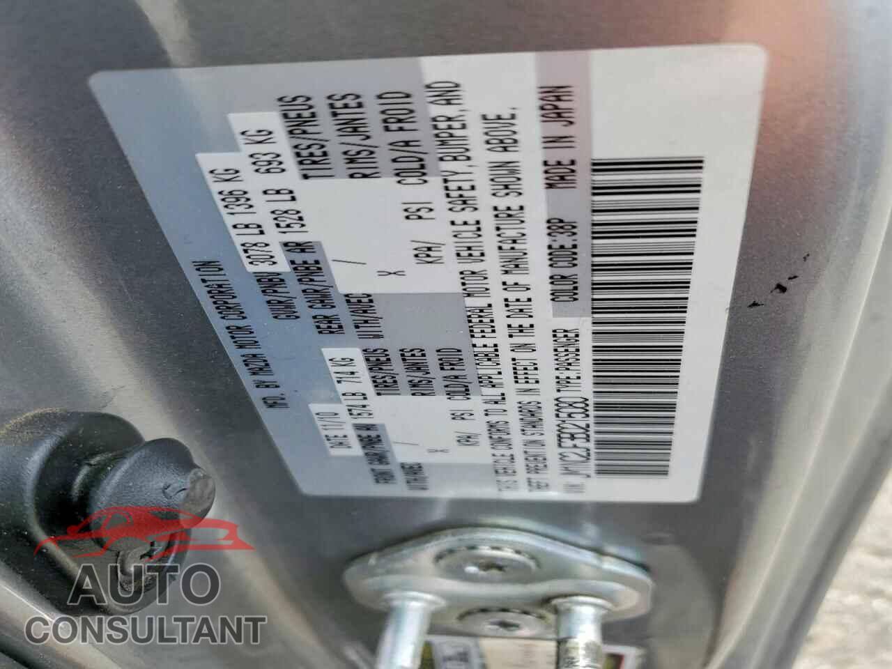 MAZDA MX5 2011 - JM1NC2JF3B0215080