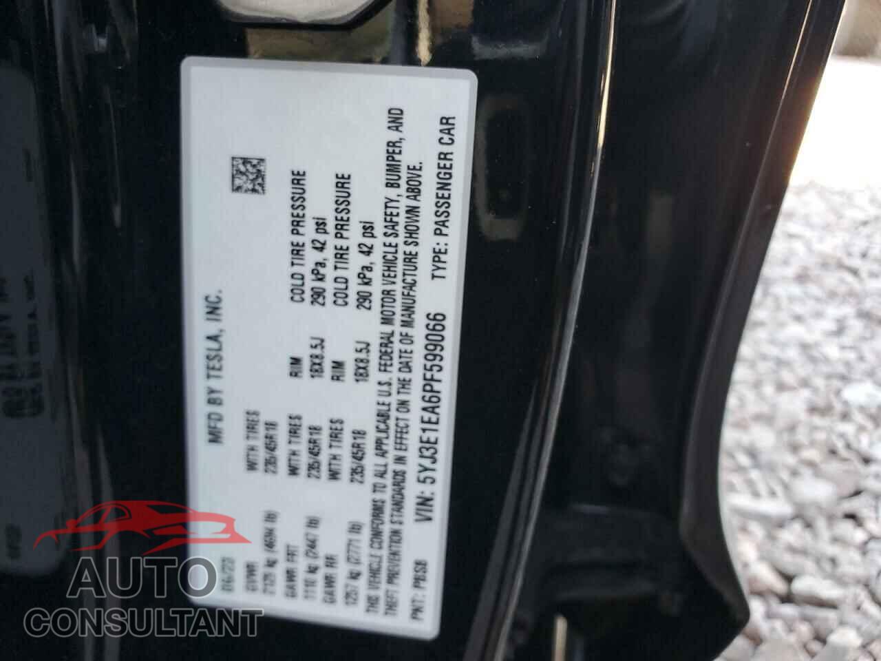 TESLA MODEL 3 2023 - 5YJ3E1EA6PF599066