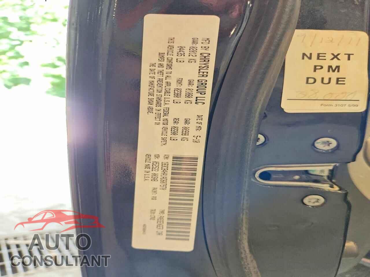 DODGE CALIBER 2010 - 1B3CB4HA1AD607970