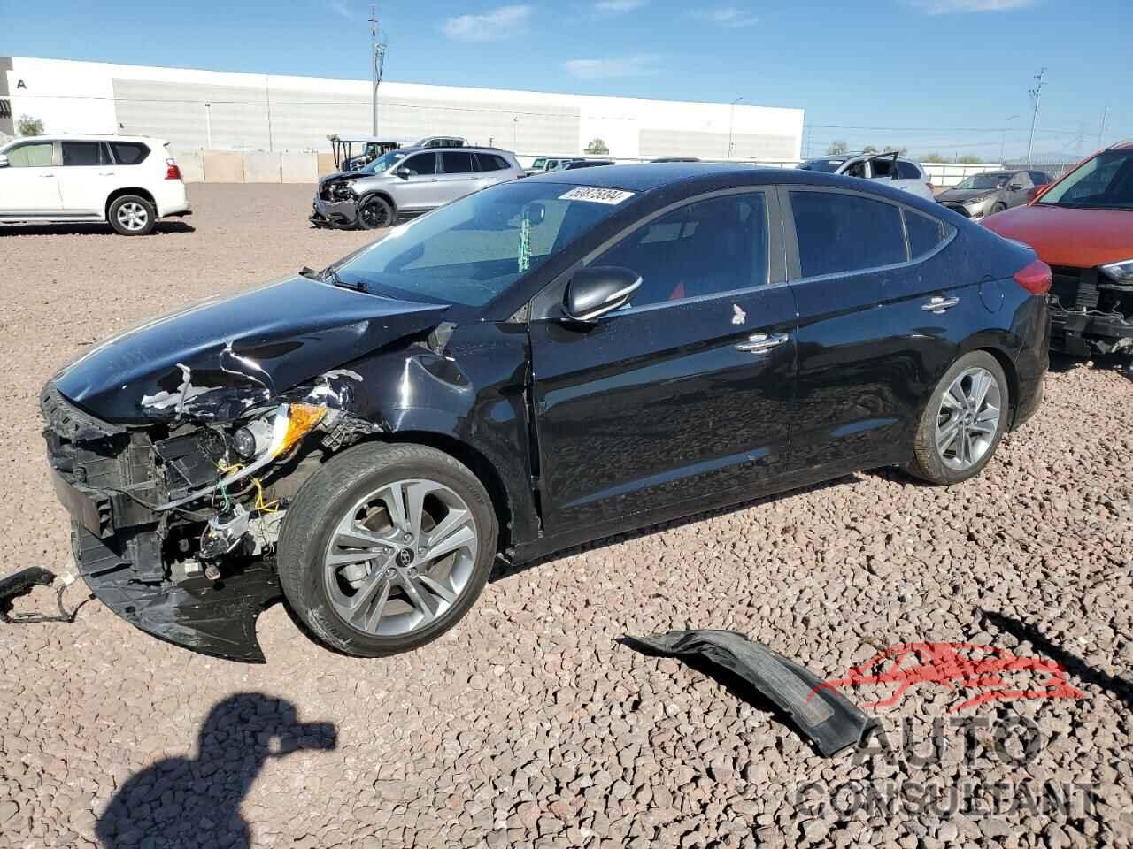 HYUNDAI ELANTRA 2017 - KMHD84LF5HU201426