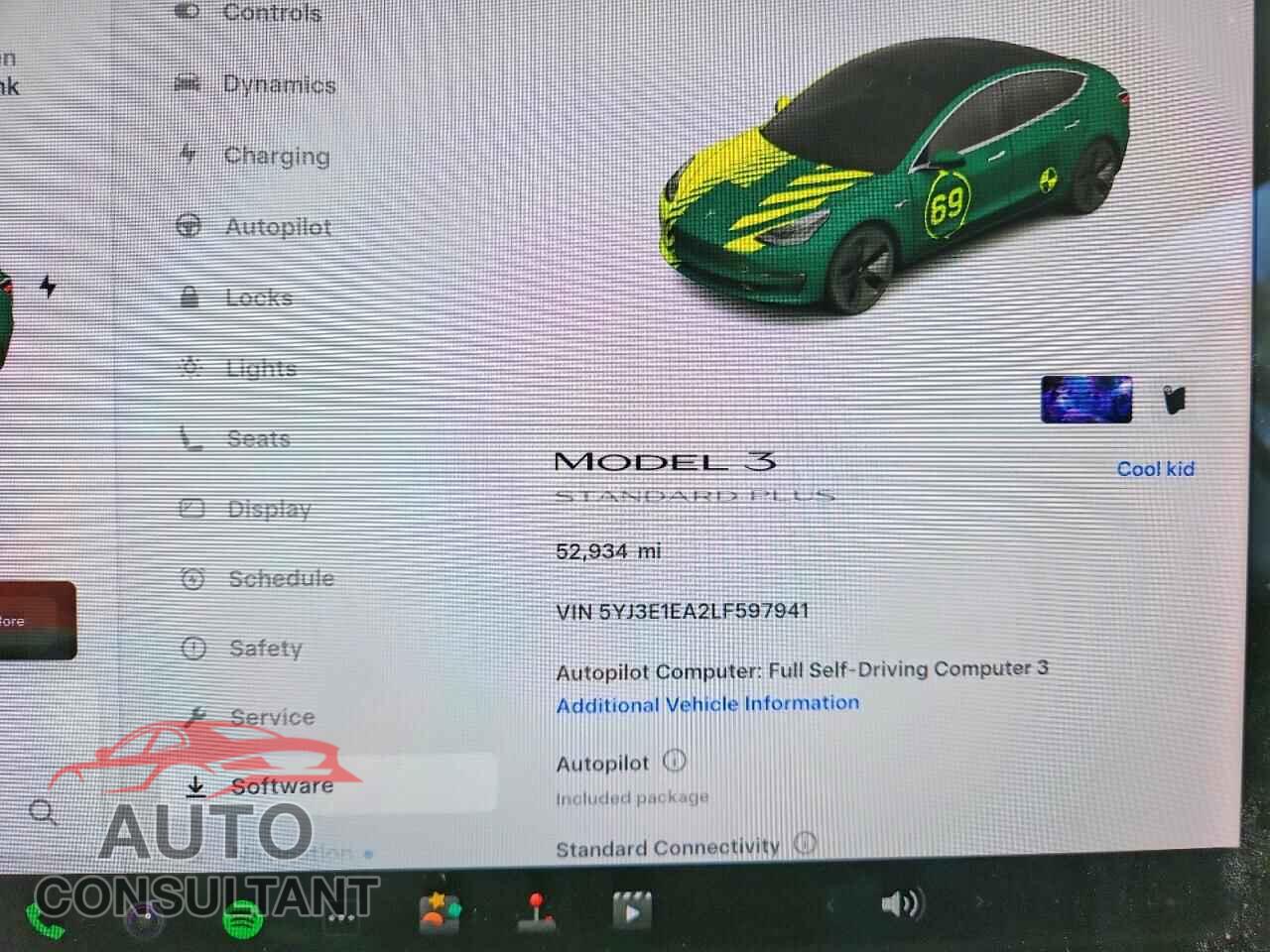 TESLA MODEL 3 2020 - 5YJ3E1EA2LF597941