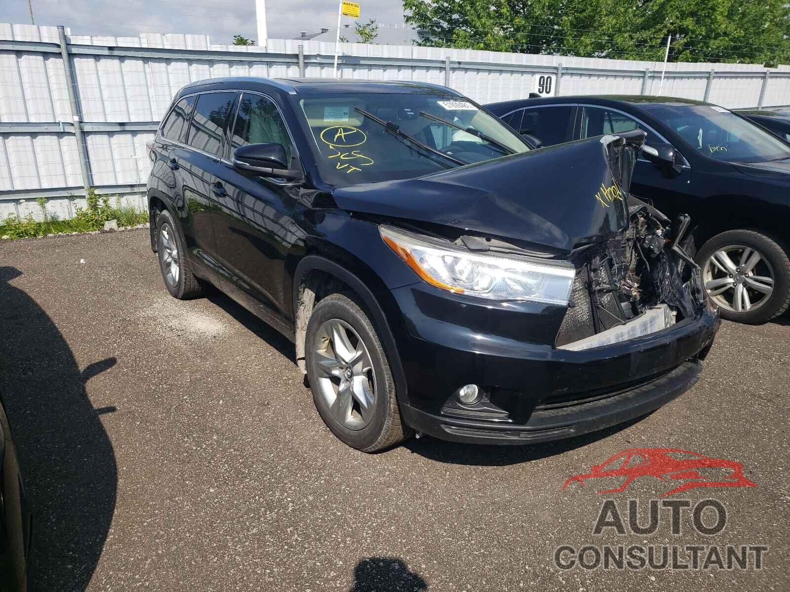 TOYOTA HIGHLANDER 2016 - 5TDDKRFH1GS287997