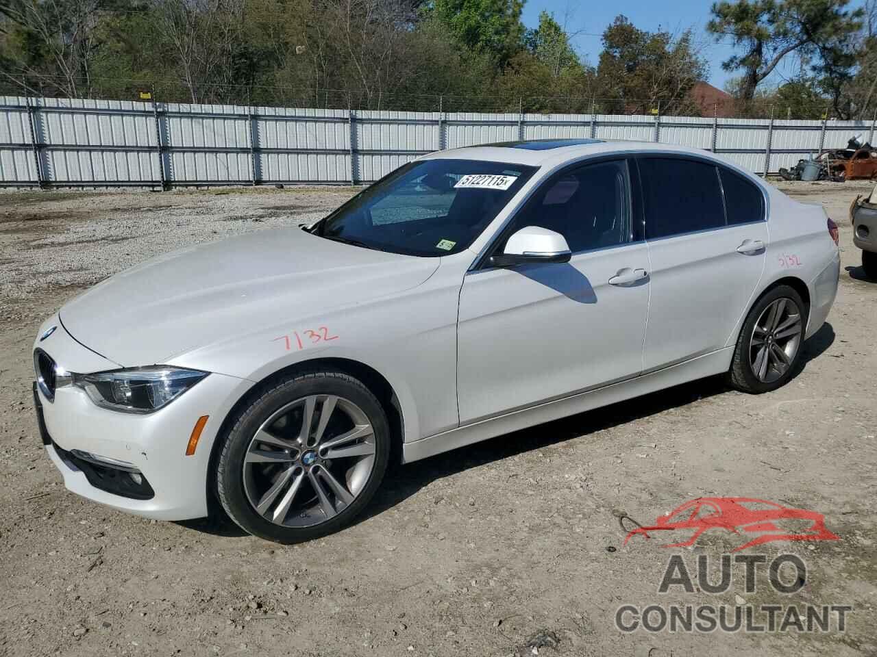 BMW 3 SERIES 2017 - WBA8D9G59HNU60122