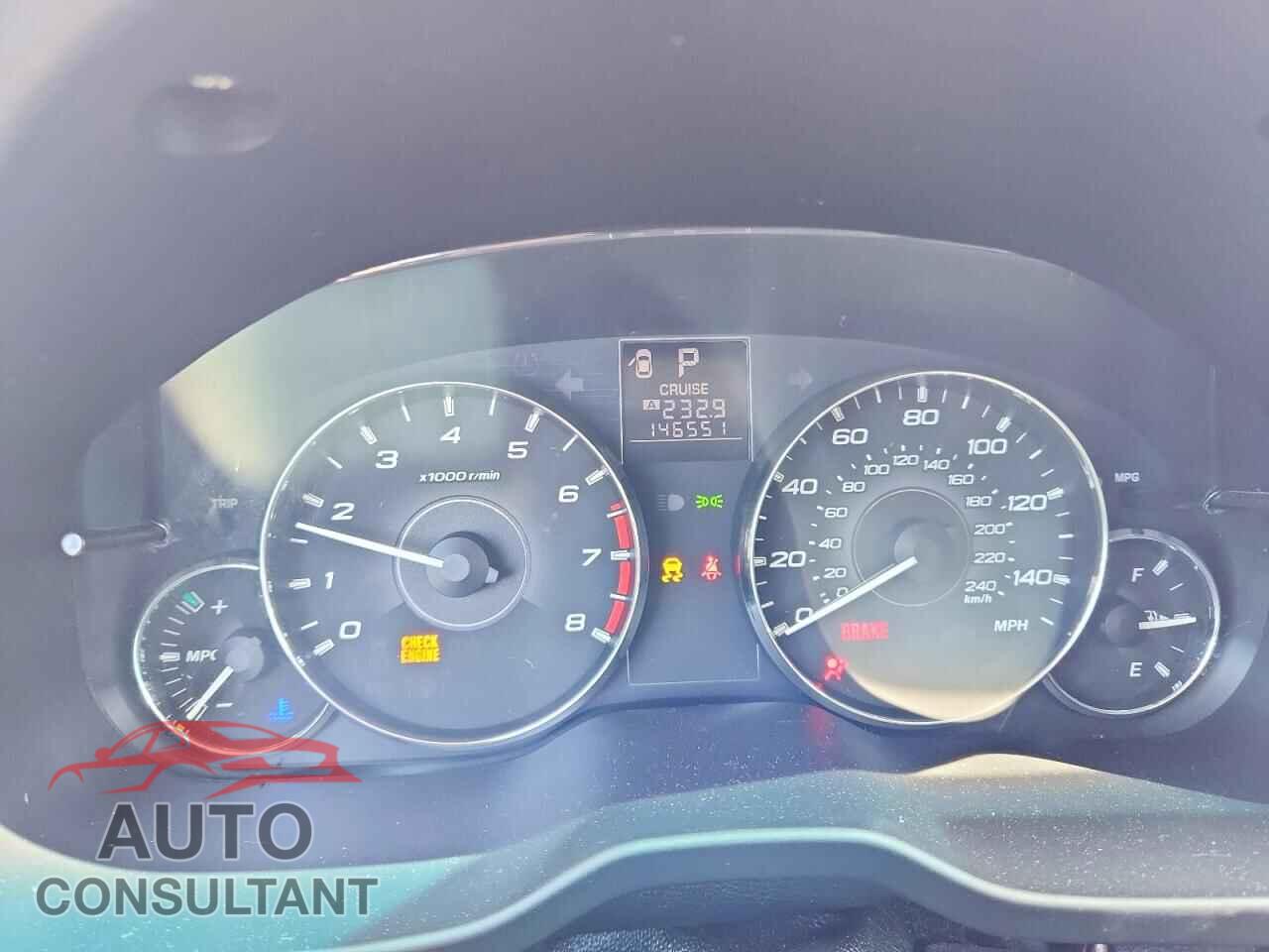 SUBARU OUTBACK 2012 - 4S4BRBGC2C3236206