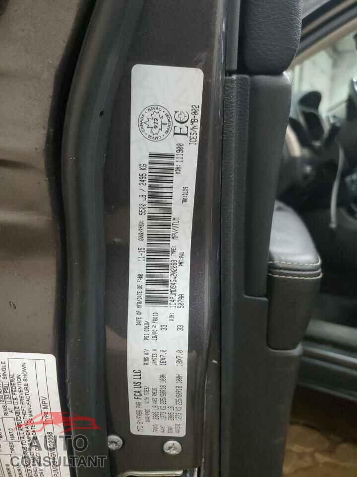 JEEP GRAND CHER 2016 - 1C4PJMDS4GW202068