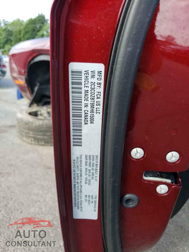 DODGE CHALLENGER 2021 - 2C3CDZBT9MH615004