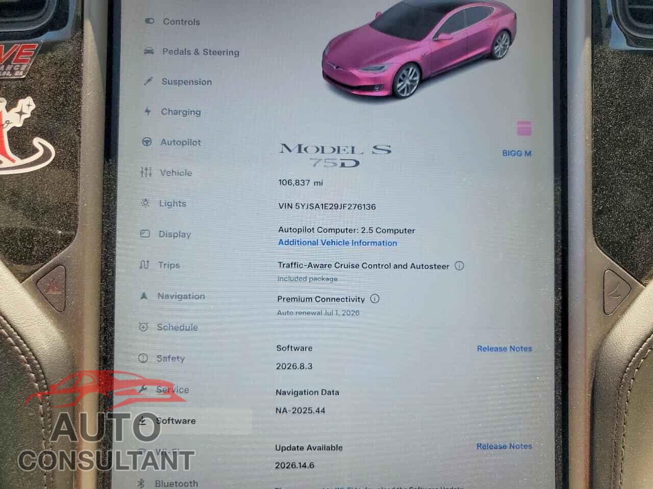 TESLA MODEL S 2018 - 5YJSA1E29JF276136
