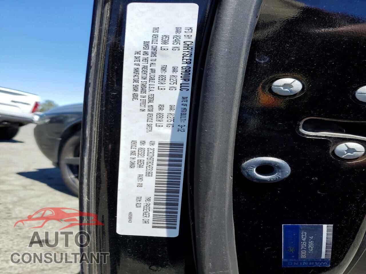 DODGE CHALLENGER 2012 - 2C3CDYBT8CH231868
