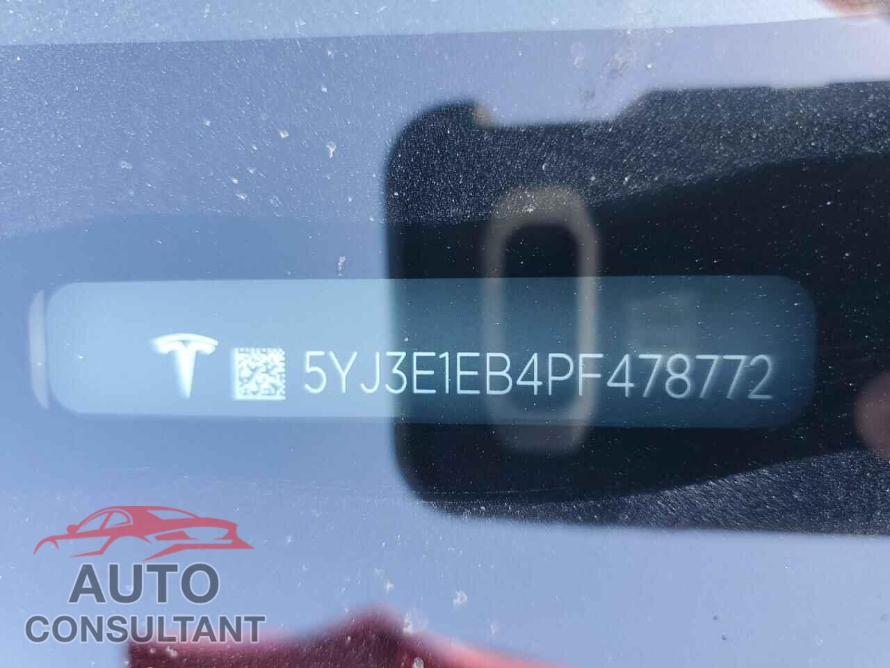 TESLA MODEL 3 2023 - 5YJ3E1EB4PF478772
