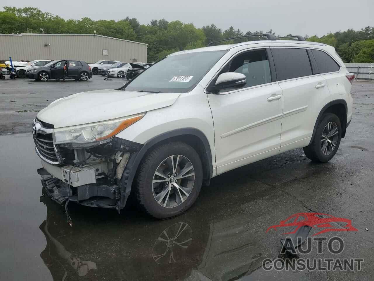TOYOTA HIGHLANDER 2016 - 5TDJKRFH1GS244117
