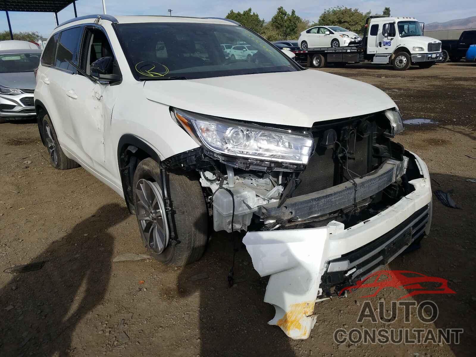 TOYOTA HIGHLANDER 2017 - 5TDJZRFH0HS398816