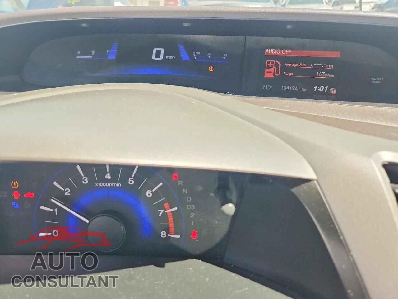 HONDA CIVIC 2012 - 19XFB2F88CE004001