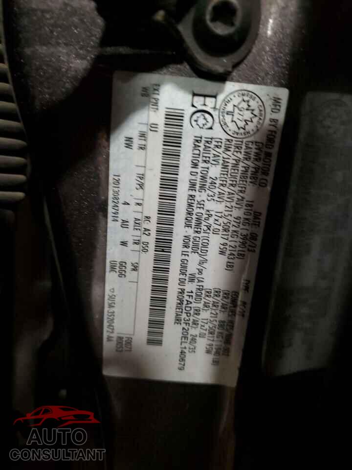 FORD FOCUS 2014 - 1FADP3F20EL140679