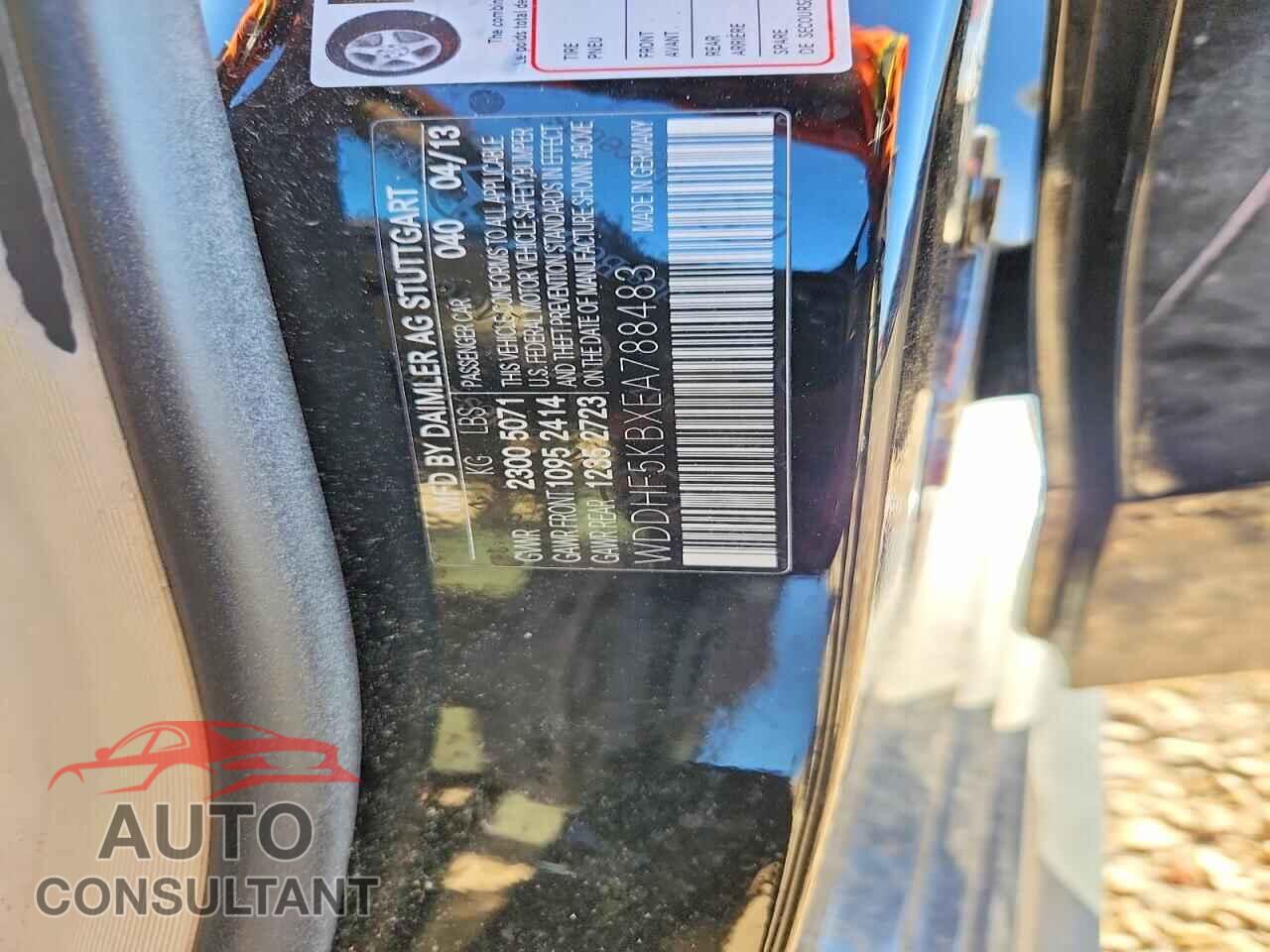 MERCEDES-BENZ E-CLASS 2014 - WDDHF5KBXEA788483