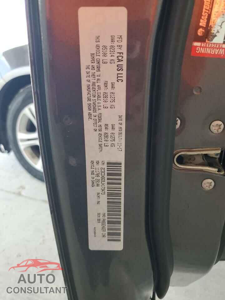 DODGE CHARGER 2018 - 2C3CDXBG9JH173473