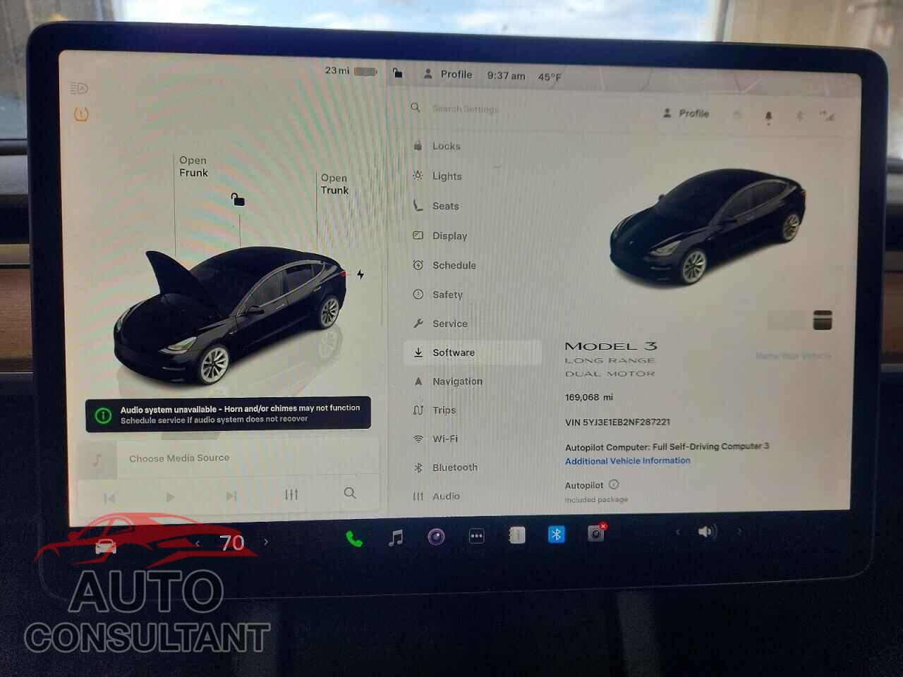TESLA MODEL 3 2022 - 5YJ3E1EB2NF287221