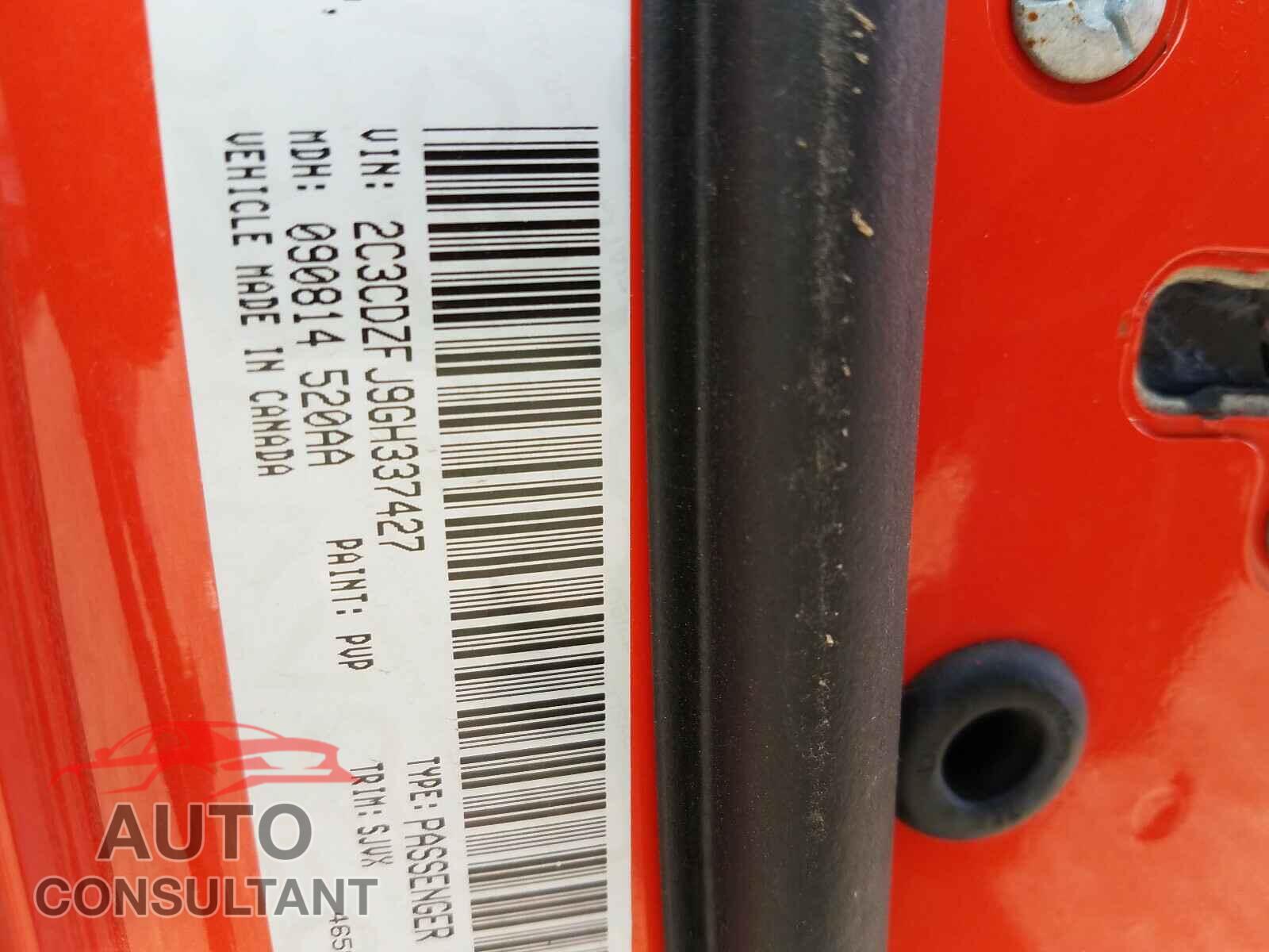 DODGE CHALLENGER 2016 - 2C3CDZFJ9GH337427