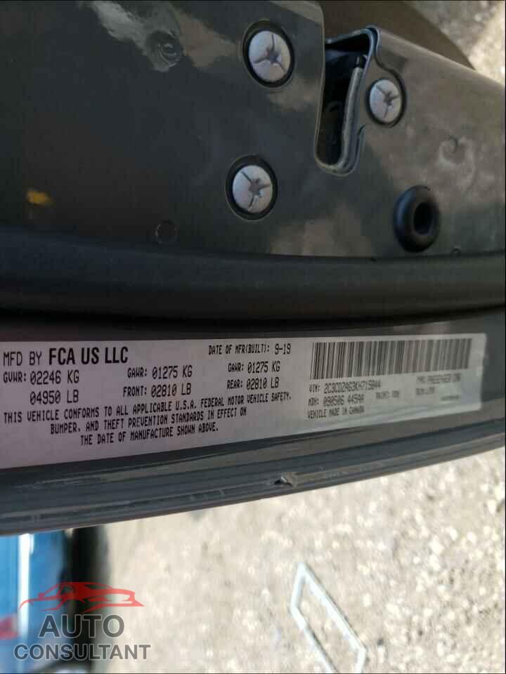 DODGE CHALLENGER 2019 - 2C3CDZAG3KH715844