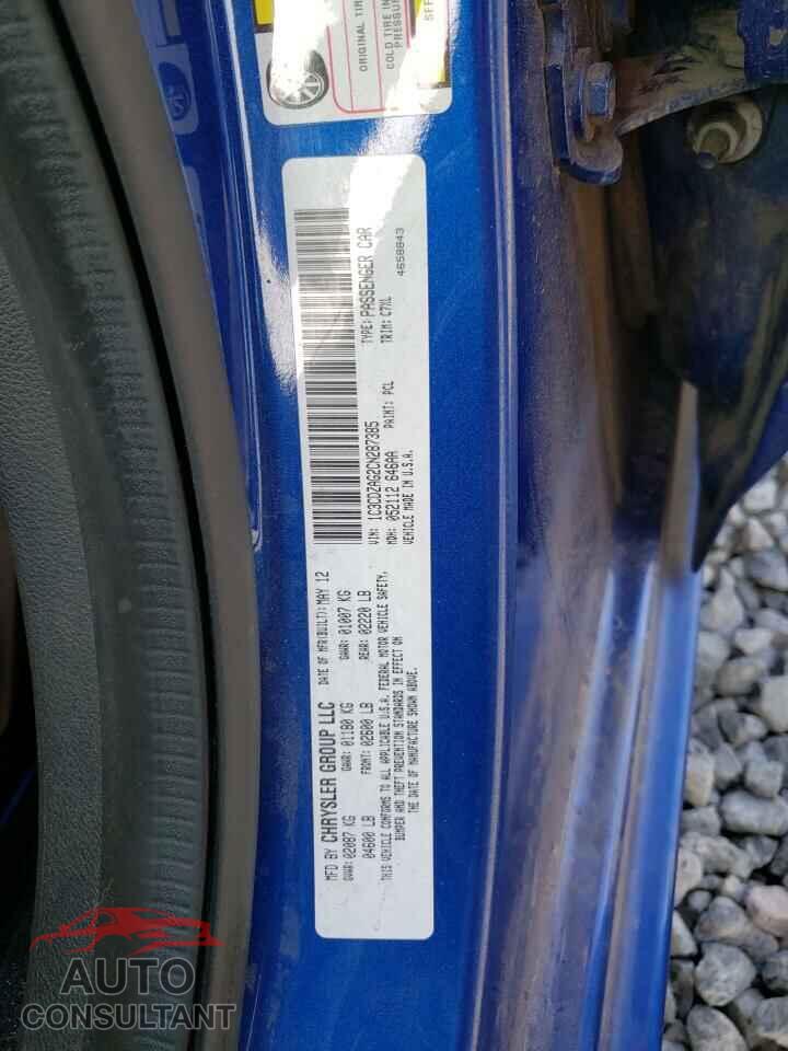 DODGE AVENGER 2012 - 1C3CDZAG2CN287385