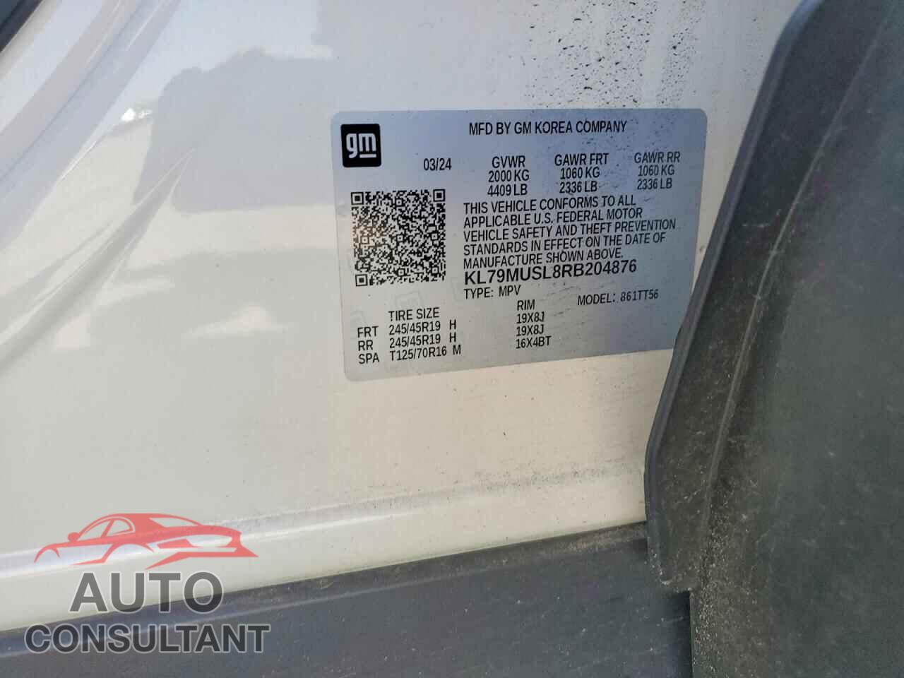 CHEVROLET TRAILBLAZE 2024 - KL79MUSL8RB204876