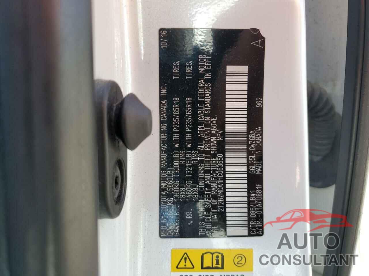 LEXUS RX350 2017 - 2T2BZMCA1HC063650