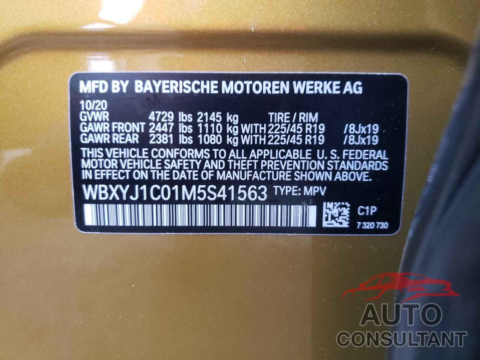 BMW X2 2021 - WBXYJ1C01M5S41563
