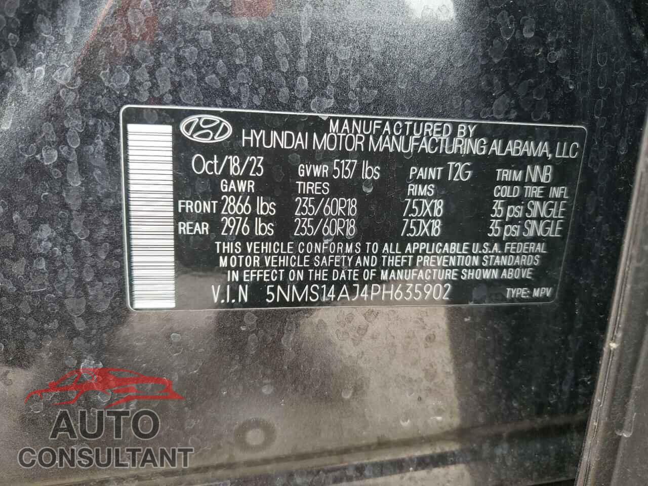 HYUNDAI SANTA FE 2023 - 5NMS14AJ4PH635902