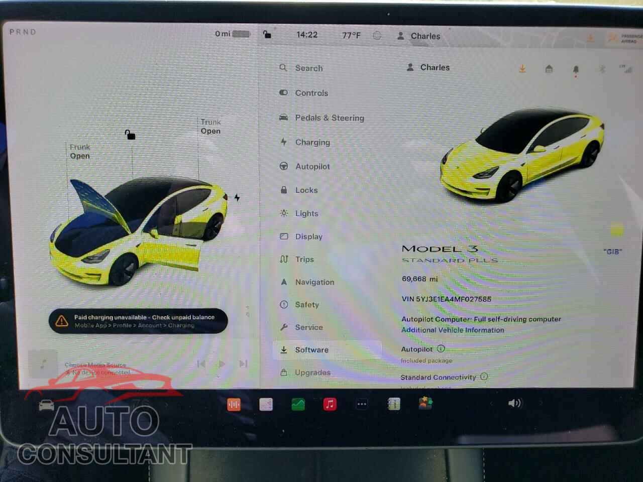TESLA MODEL 3 2021 - 5YJ3E1EA4MF027585