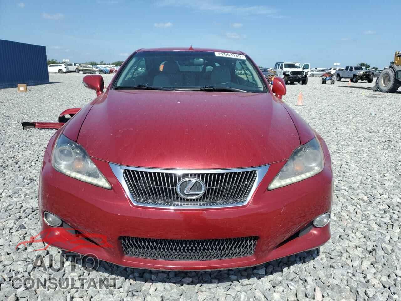 LEXUS IS 2012 - JTHFF2C29C2524305