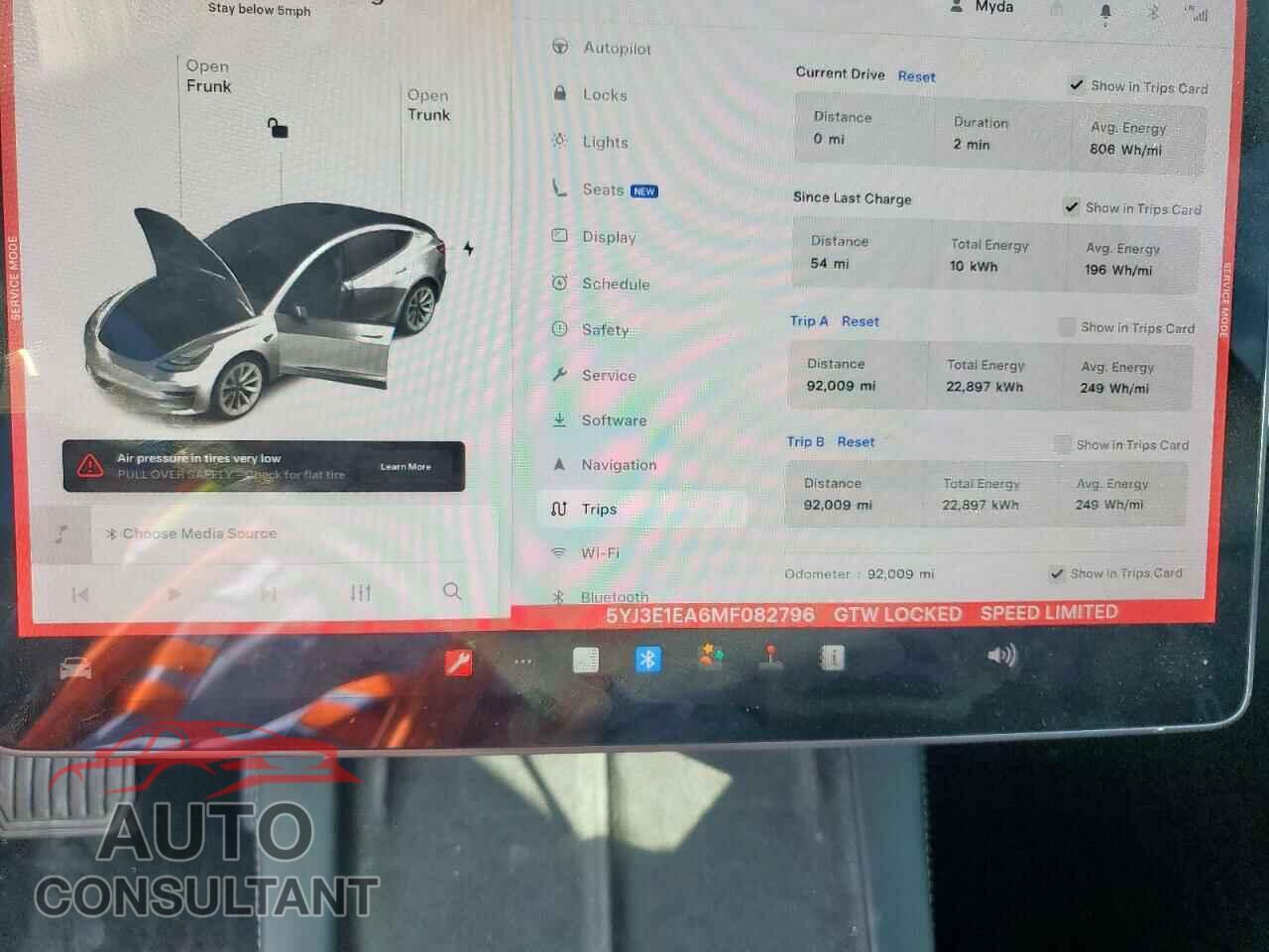 TESLA MODEL 3 2021 - 5YJ3E1EA6MF082796