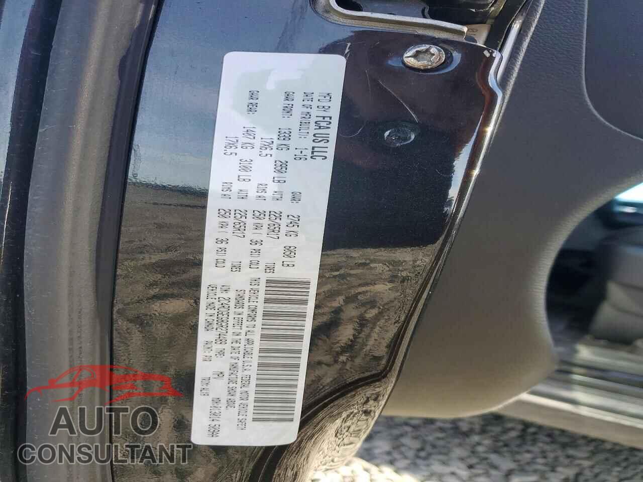 DODGE CARAVAN 2016 - 2C4RDGEG8GR274489