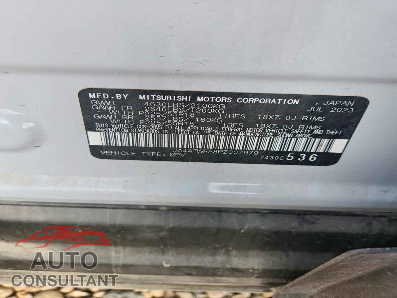 MITSUBISHI ECLIPSE 2024 - JA4ATWAA8RZ007979