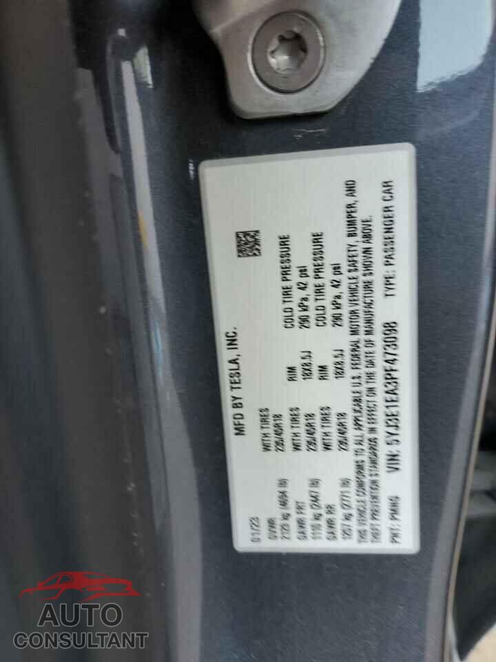 TESLA MODEL 3 2023 - 5YJ3E1EA3PF473098