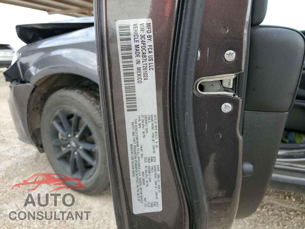 DODGE JOURNEY 2020 - 3C4PDCAB7LT261024