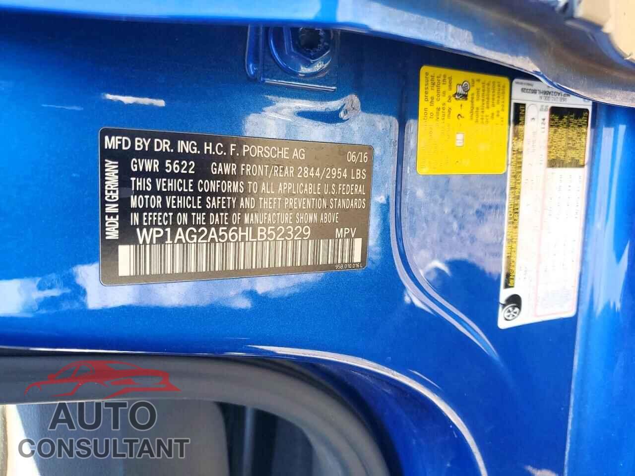 PORSCHE MACAN 2017 - WP1AG2A56HLB52329