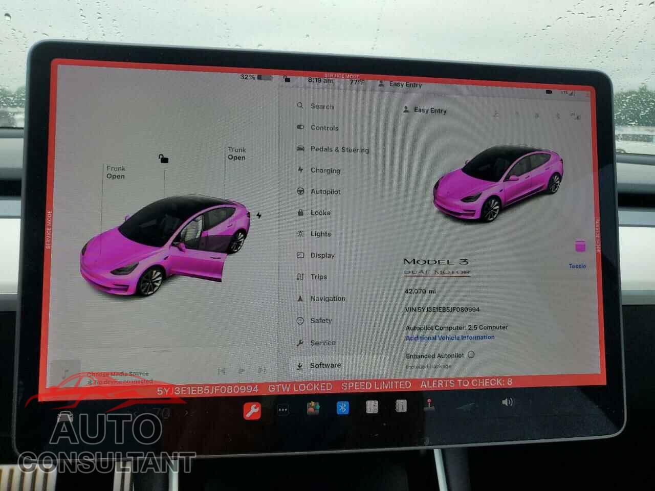 TESLA MODEL 3 2018 - 5YJ3E1EB5JF080994