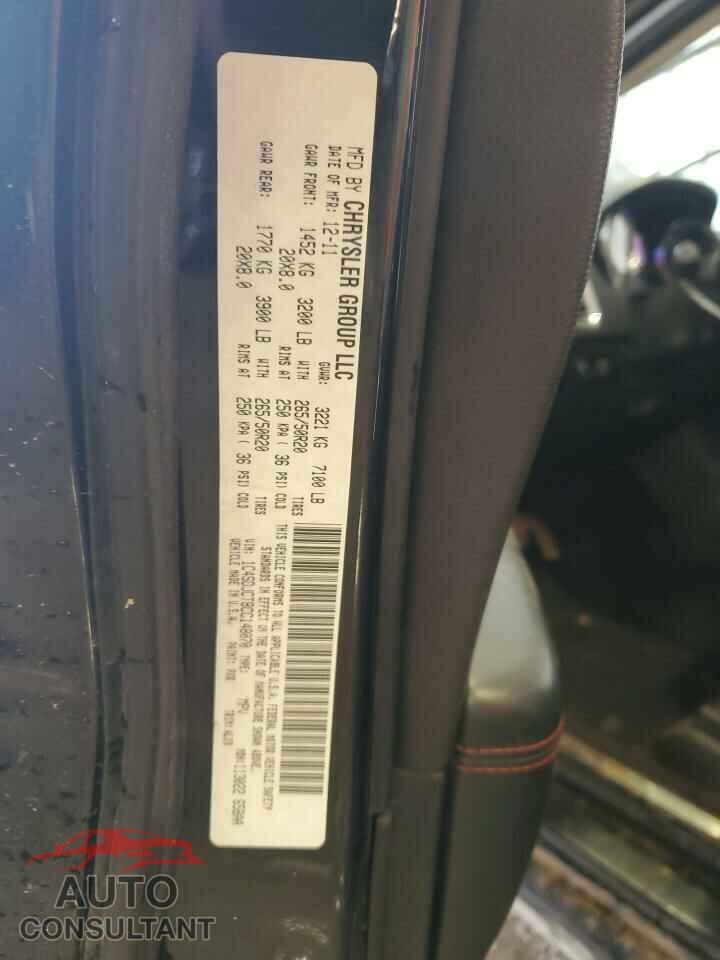 DODGE DURANGO 2012 - 1C4SDJCT8CC148070