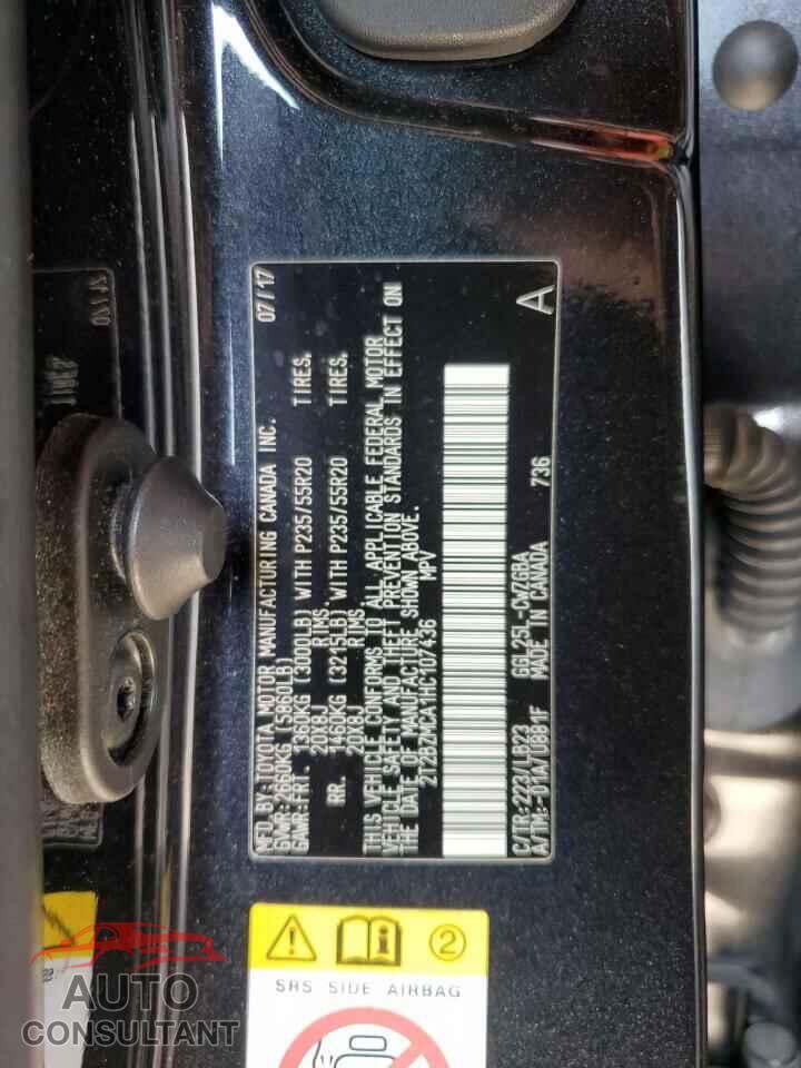 LEXUS RX350 2017 - 2T2BZMCA1HC107436