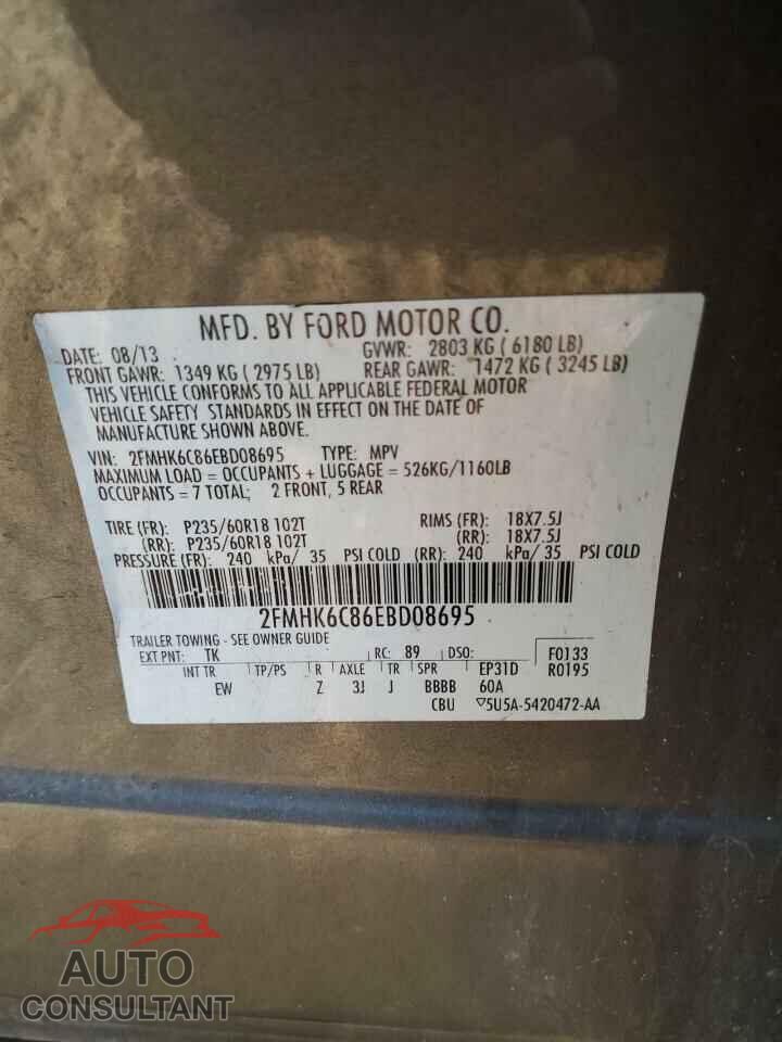 FORD FLEX 2014 - 2FMHK6C86EBD08695