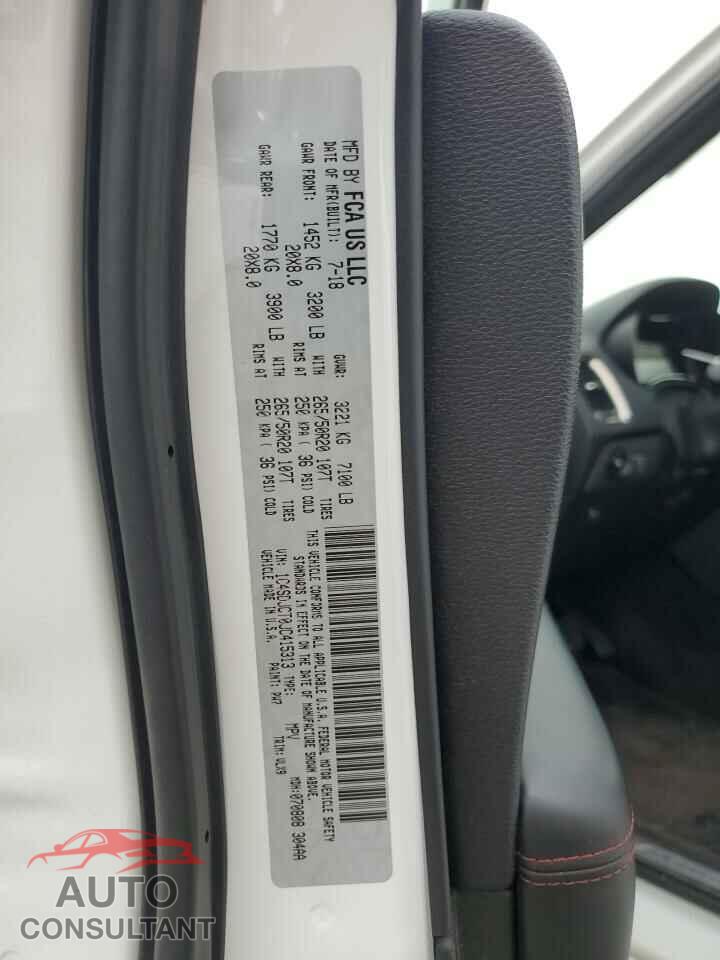 DODGE DURANGO 2018 - 1C4SDJCT0JC415313