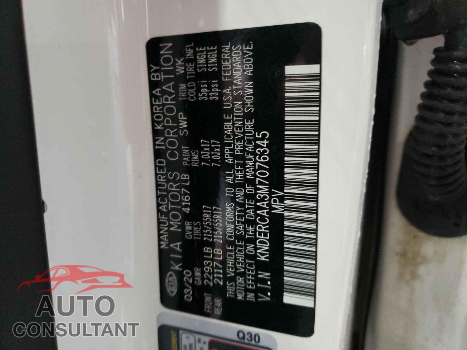 KIA SELTOS 2021 - KNDERCAA3M7076345
