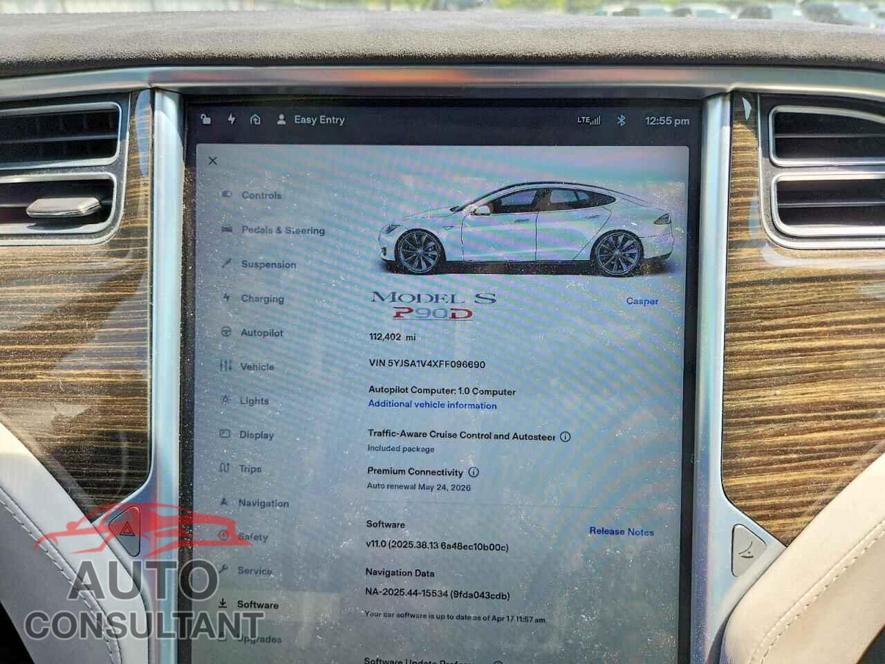 TESLA MODEL S 2015 - 5YJSA1V4XFF096690