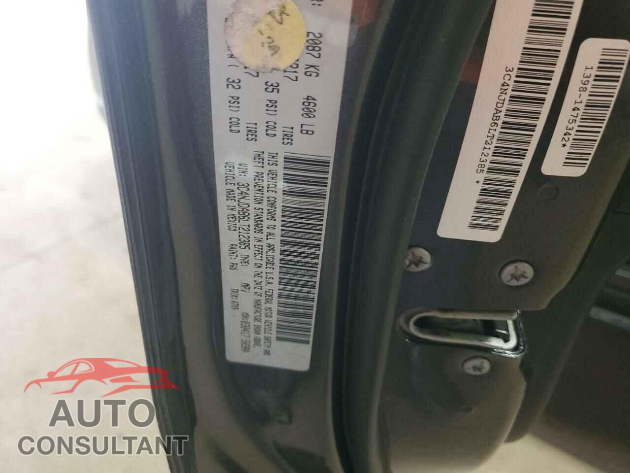 JEEP COMPASS 2020 - 3C4NJDAB6LT212385
