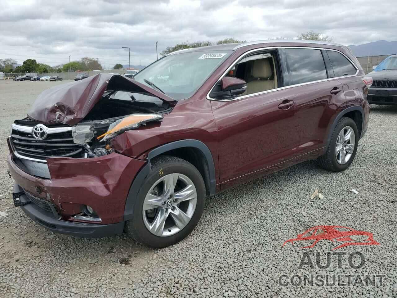 TOYOTA HIGHLANDER 2016 - 5TDYKRFH3GS146043